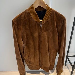 Beckett Simonon Suede Bomber Jacket